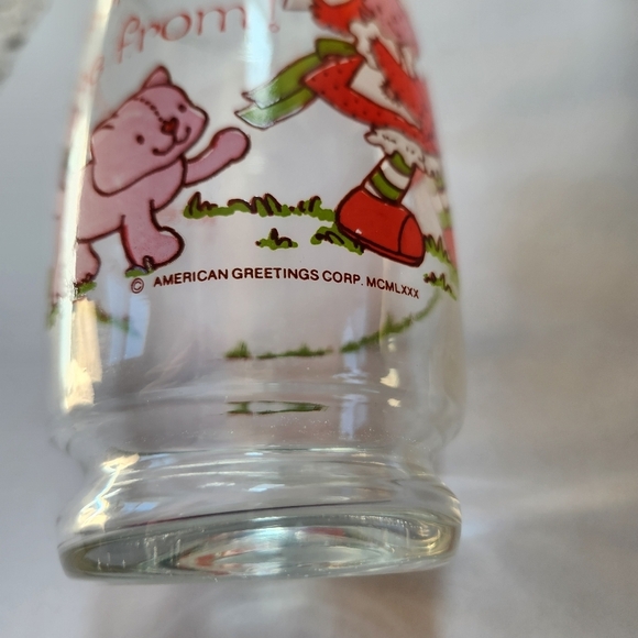 Vintage 1980s Strawberry Shortcake Drinking Glasses Set Of 3 - Picture 4 of 5